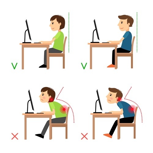 Tư thế ngồi đúng giúp trẻ tránh được các bệnh về xương sống và khúc xạ.