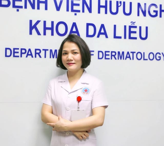 ThS.BS Nguyễn Thị Kim Hương - Phó trưởng Khoa Da liễu, Bệnh viện Hữu Nghị.
