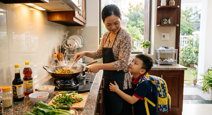 Nhiều cha mẹ cho rằng trẻ khóc, bám người thân hay không muốn đến trường chỉ là biểu hiện 