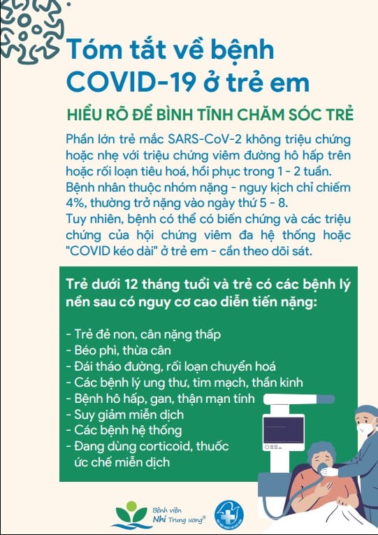 [Infographic] Cẩm nang chăm sóc trẻ mắc COVID-19 tại nhà từ A-Z